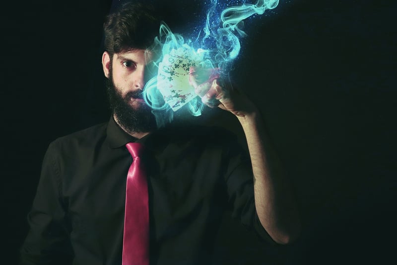 Magician performing magic trick