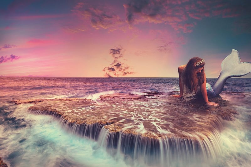 Sparkling Mermaid Under the Sea